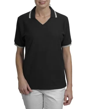 Port Authority Signature - Ladies Cool Mesh Sport Shirt with Tipping Stripe Trim.  L431