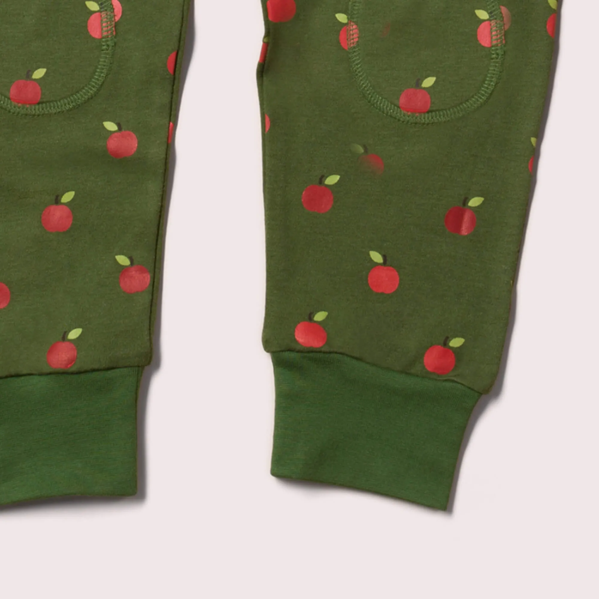 Red Apples Cosy Knee Patch Joggers