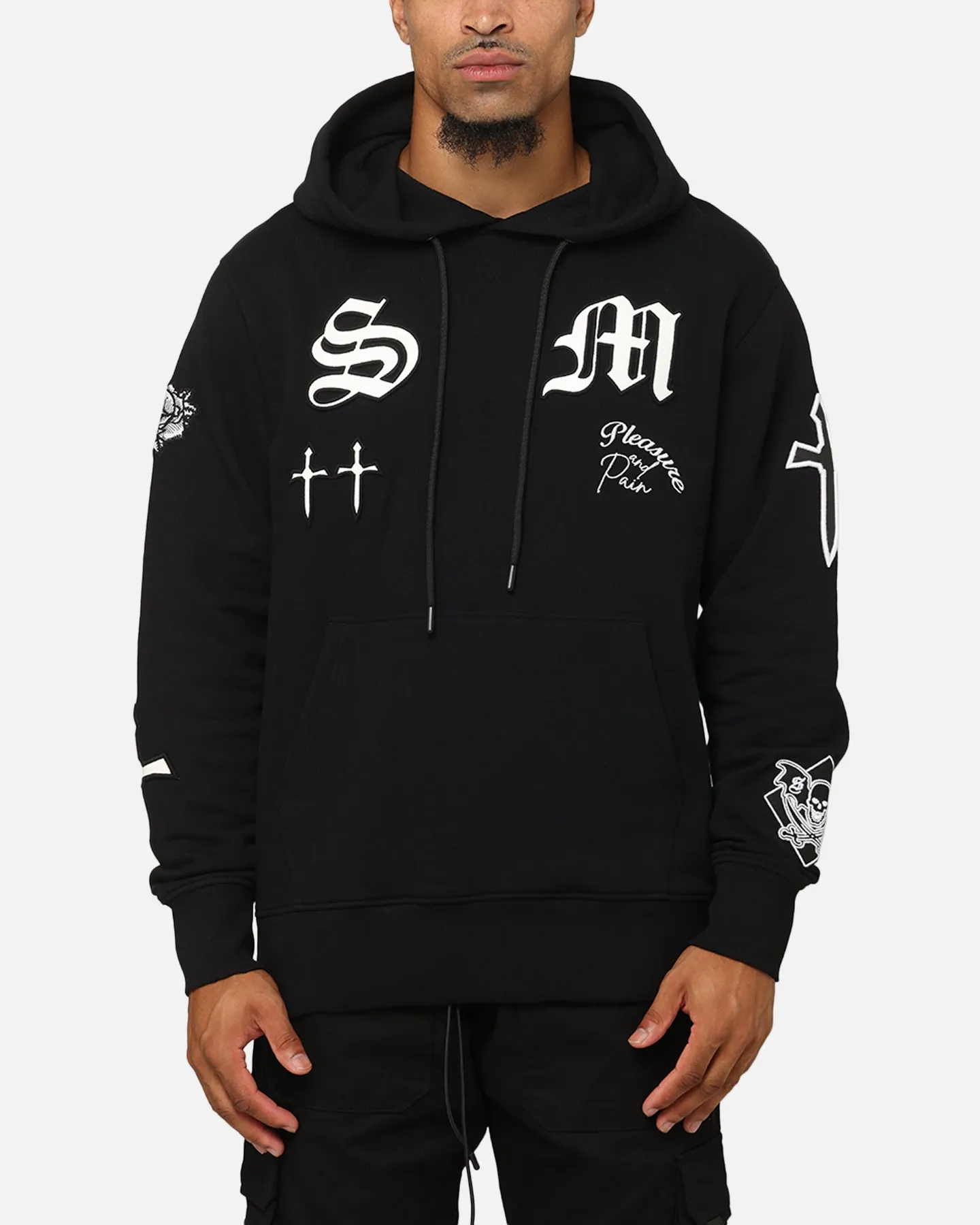 Saint Morta Graveyard V2 Hoodie Black/White