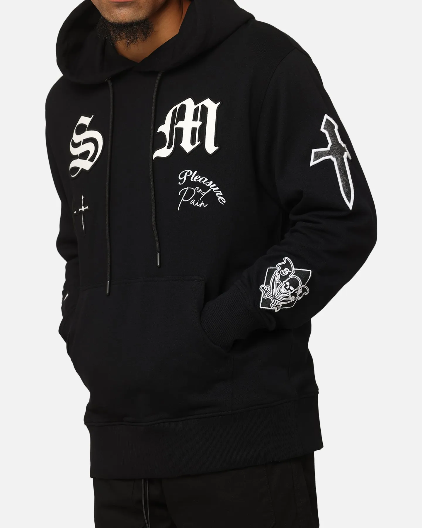 Saint Morta Graveyard V2 Hoodie Black/White