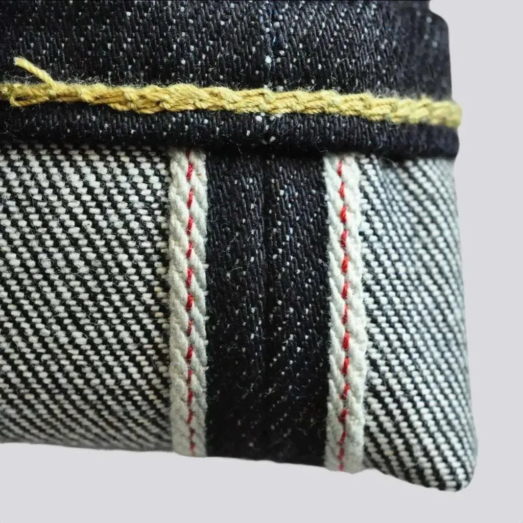 Selvedge raw jeans
 for men