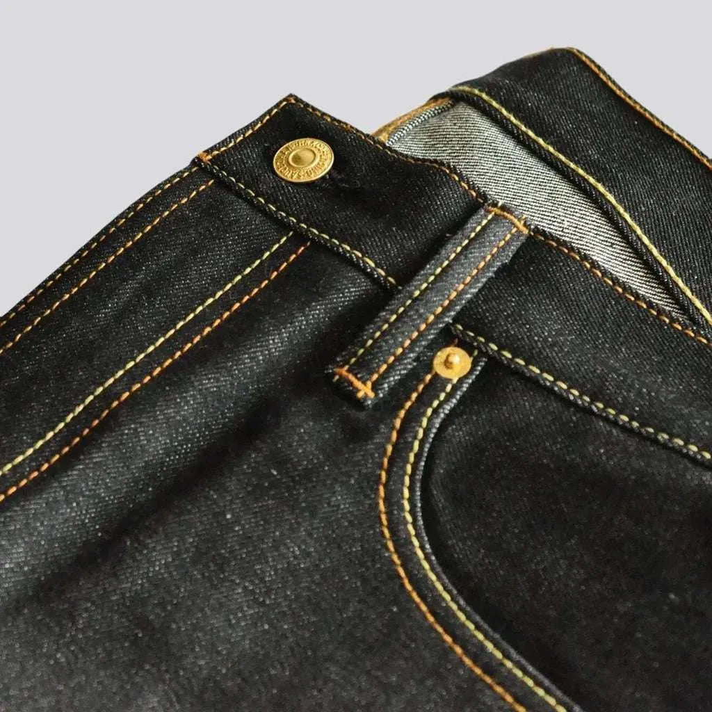 Selvedge raw jeans
 for men