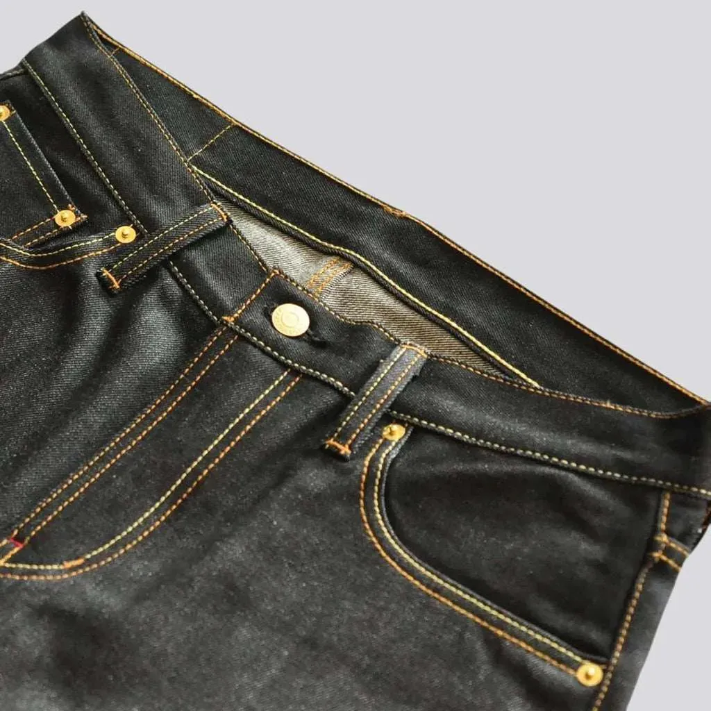 Selvedge raw jeans
 for men