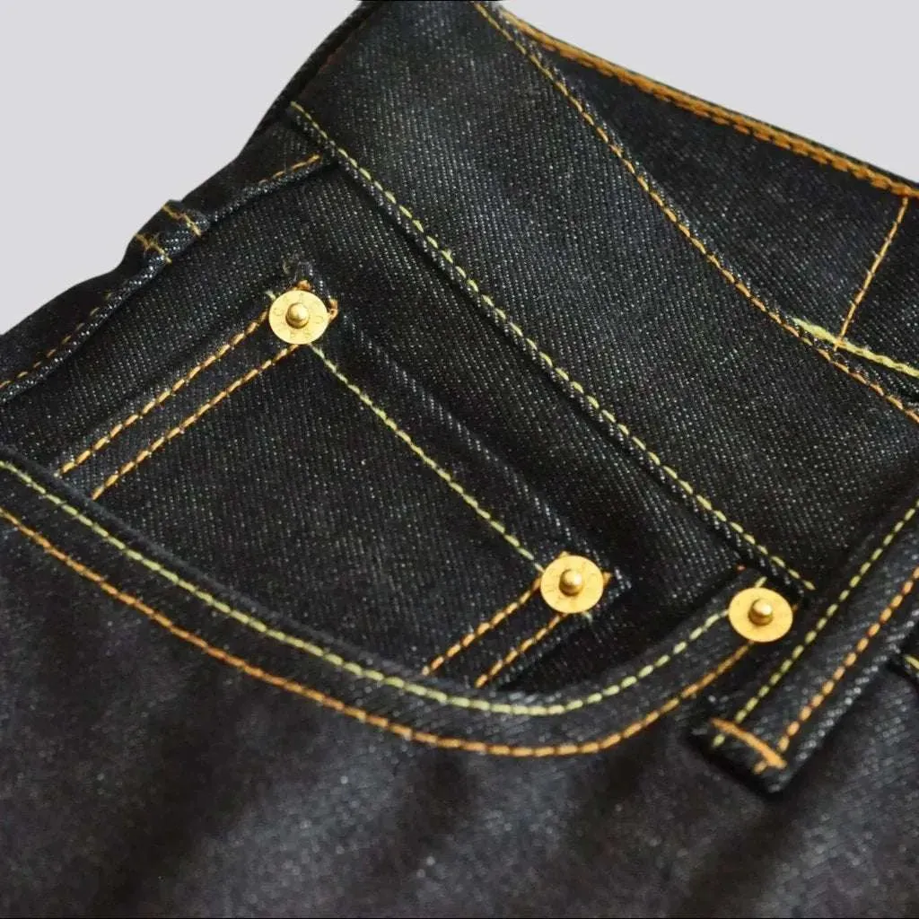 Selvedge raw jeans
 for men