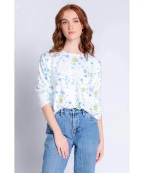 Smiley Tie Dye Crew Neck