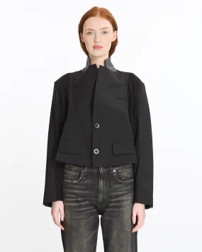 Suiting x Knit Jacket