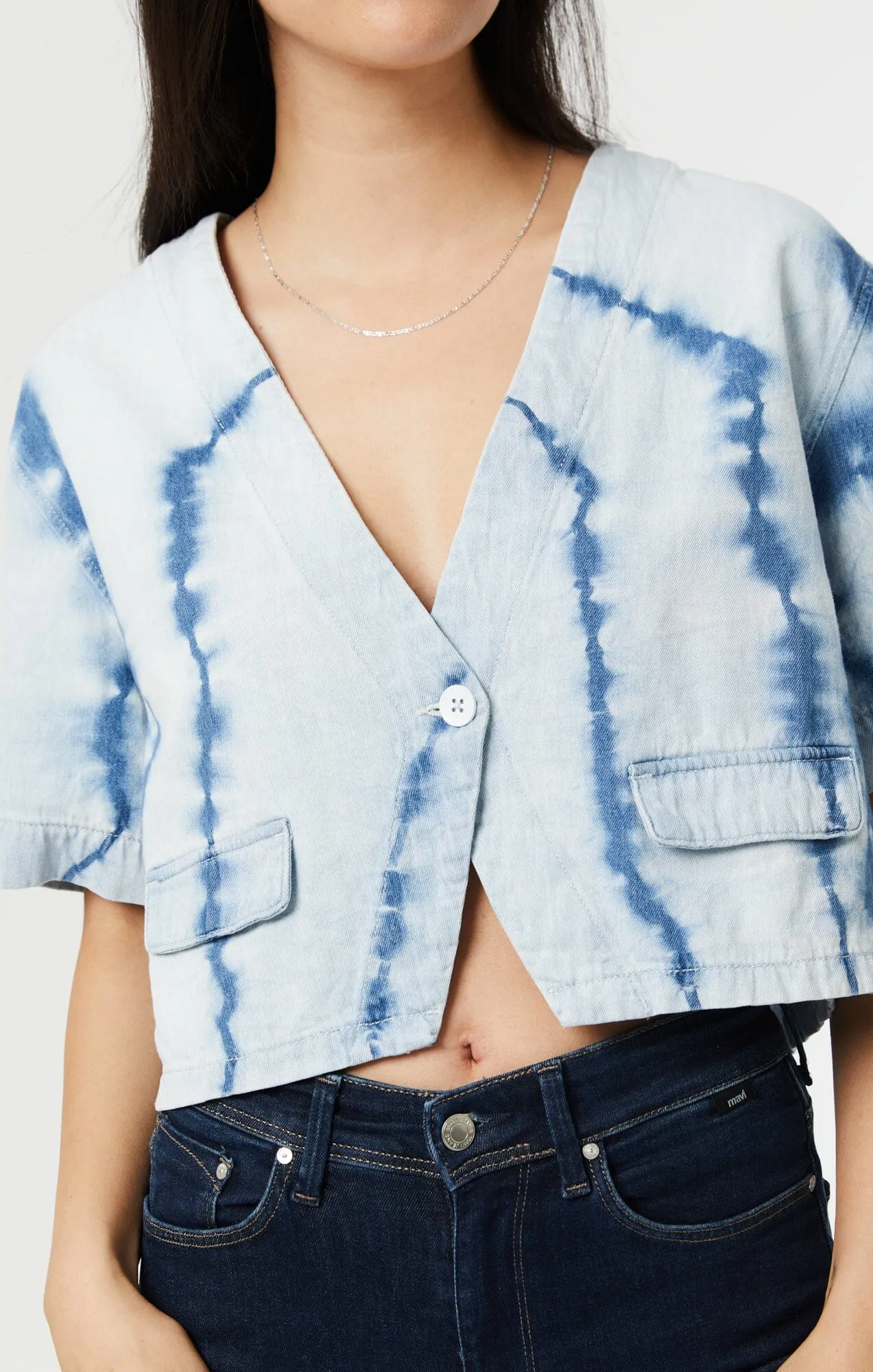 TIE DYE SHIRT IN INDIGO
